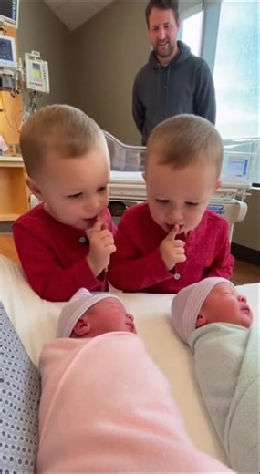 Red Duo vs Sudden Cry 🔴😳#TwinBoys #HospitalComedy #RawAudio #ShortsViral