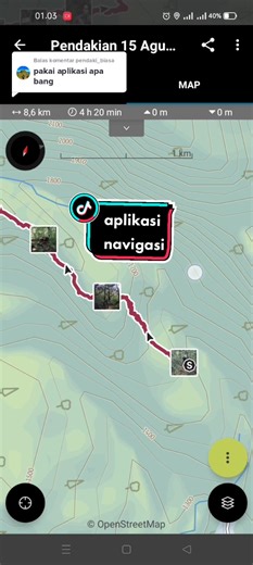 Aplikasi Navigasi Offline untuk Pendakian Gunung