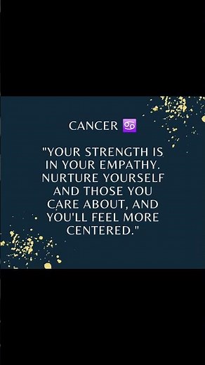 Cosmic Wisdom ✨️: Inspiration For Cancer ♋️ Zodiac Sign