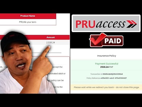 Pru Life UK payment via PRUAccess - Step by Step (CC and DB Card)