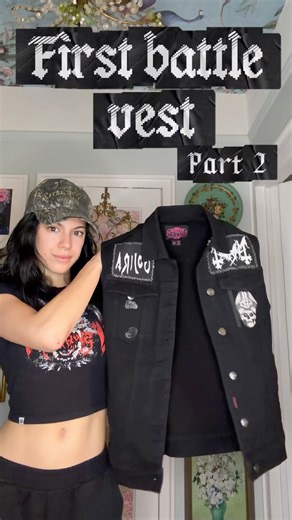 First Battle Vest, Second Round #metal #alttiktok #deathcore #metalfans
