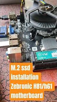 zebronic h81 motherboard m.2 ssd installed / how to install m.2 ssd on H81/h61 motherboard