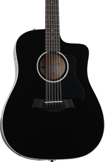 Amazon.com: Taylor 250ce Plus 12 弦原聲電吉他 - 黑色 : 樂器