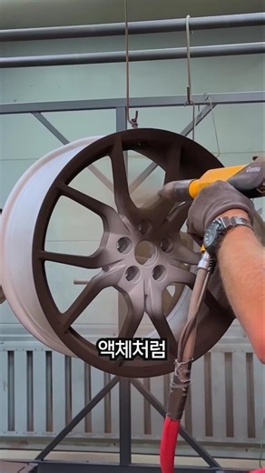 The principle of powder coating that adheres to metal