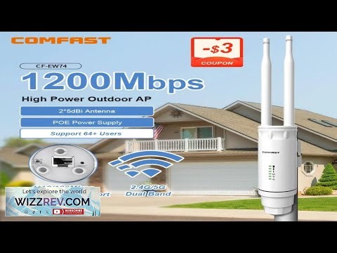 Comfast AC1200 Outdoor AP Access Point Wifi signal Extender Router 2.4 5Ghz Dual