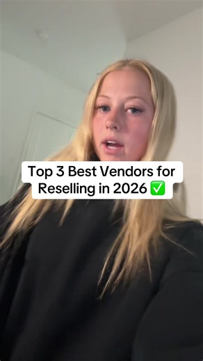 Top 3 Best Vendors for Reselling in 2026 ✅ #reselling #girlreseller #forthegirls #sidehustle #fyp