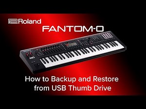 Roland FANTOM-0 - How to Backup and Restore from USB Thumb Drive