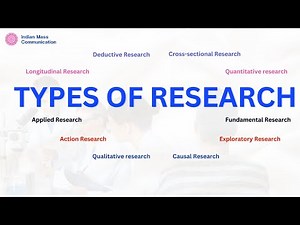 10.4 Types of Research | Communication Research | NET Mass Communication