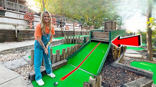 We found a secret mini golf course