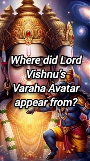 Where Did Lord Vishnu’s Varaha Avatar Appear From? | Hindu Mythology Explained #shorts