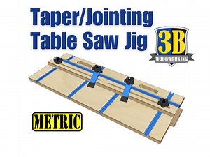 Table Saw Taper & Jointing Jig: Metric Woodworking Plans (digital Download) - Etsy