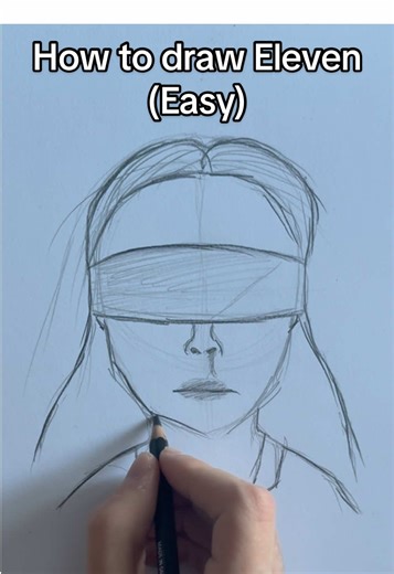 How to draw Eleven from stranger things level easy #eleven #strangerthings #sketch #draw