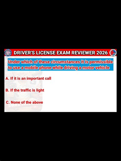 Drivers License Exam Reviewer 2026 LTO Carwahe Reviewer Part 78 #driverslicense #lto #ltoexam #ltoreviewer
