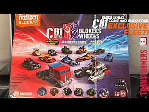 布鲁可 积木车 第一弹 变形金刚IDW - Blokees Wheels Transformers C01 “Roll Out” set of 12