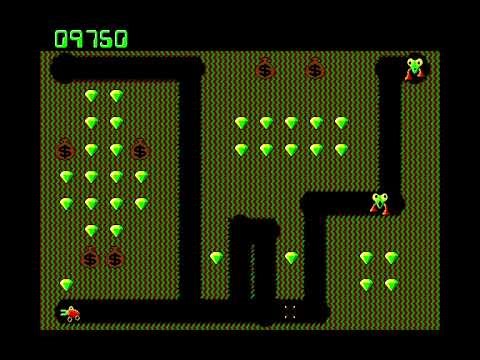 Digger 1983 MS-Dos First impression (Windmill Software)