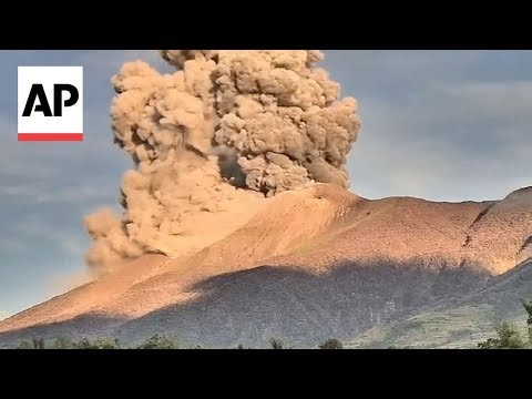 Philippines volcano — one of the most active — erupts with big plume of ash