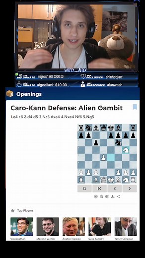18 reactions · 3 comments | Alien Gambit Became an Official Opening  #chesscom #fyps, #viral, #foryou, #chess #fyp #funny #chesstok #trending, #foryoupage #fyp, #foryou #virals, #impossible #viral #possible | Volen Dyulgerov | Facebook