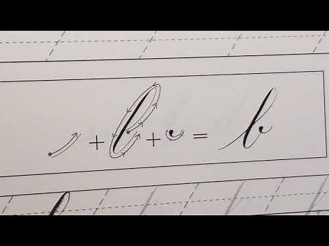 How to write copperplate 'b' (lowercase)