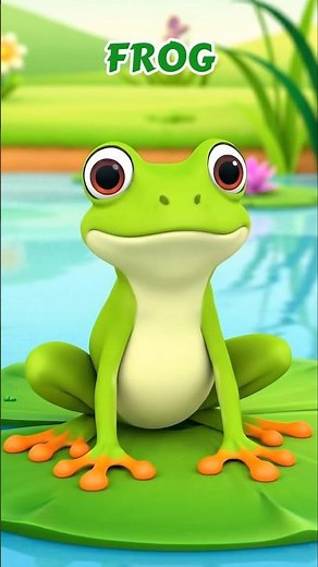 🐸 Frog Puzzle Fun | Learn Animals | Five Little Speckled Frogs #cocomelon #toddlerlearning #shorts