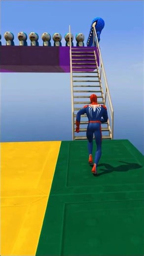 GTA 5 Epic Water Ragdolls Spiderman Jump/Fails #gta #spoderman #spiderman #shorts #ragdolls #hulk