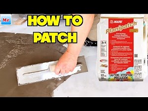 How to Make DIY Patches for a Concrete Floor and Subfloor Leveling Mryoucandoityourself