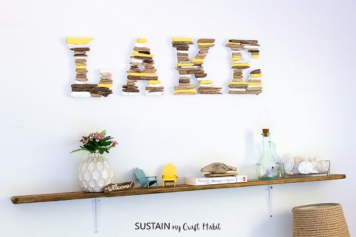 Make your Own Rustic Shelf with a Beach-Found Treasure!