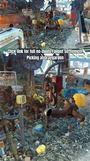 Picking through Treasure at Graygarden no mods Fallout 4 Settlement