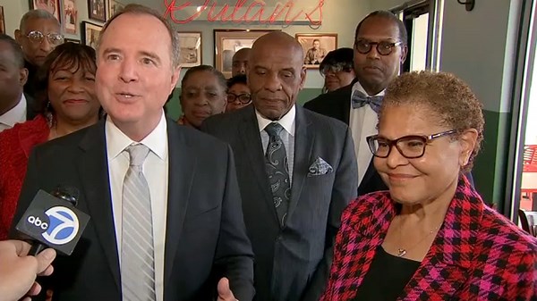Sen. Adam Schiff endorses LA Mayor Karen Bass