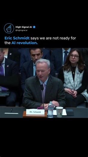 AI Updates & News • Technology • Artificial Intelligence | Al is advancing faster than most people realize and remains underhyped. Eric Schmidt, former CEO of Google, warns that within a year, Al... | Instagram