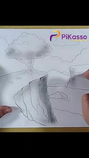 Shading Techniques for Drawing a Cliff Edge Easy in Less Than One Minutes