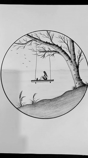 How to draw a beautiful scenery by pencil sketch #tiktok #art #drawing #DrawingTutorial #reelsfypシ | SSR Art's