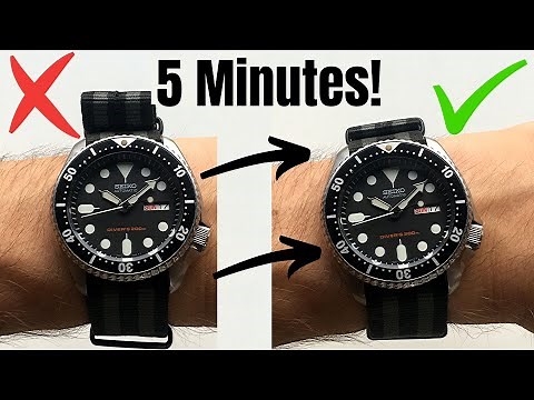 How To Shorten And Heat Seal NATO Strap in 5 minutes! Customize Your Nato Part 1!