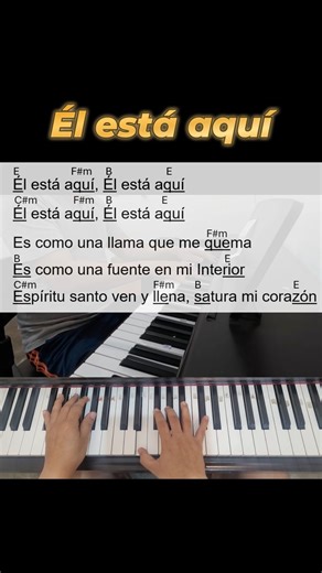 Academia de Música Cristiana on Instagram: "El está aquí - Cifrado con ejmplo."