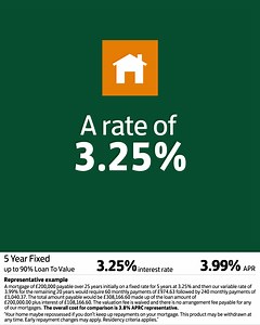 Looking to make a move? We are offering a 3.25%, 5 year fixed rate mortgage. So now it’s time to get moving. | Lloyds Bank