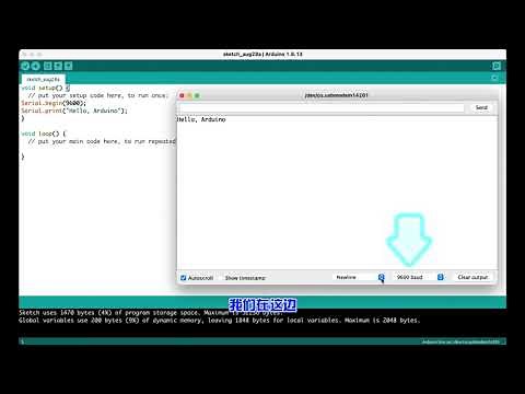 Arduino UNO - #3 Serial Port and Serial Monitor Tutorial (Arduino UNO 序列埠和序列埠监控视窗教程）