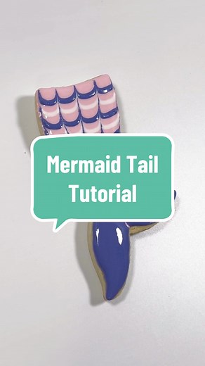 Mermaid Tail Cookie Decorating Tutorial