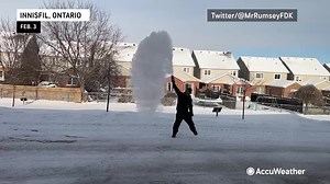 5.3K views · 73 reactions | Temperatures: 略 Boiling water challenge:  | AccuWeather | Facebook
