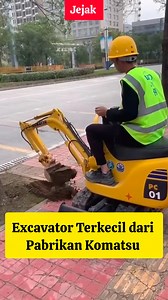 Excavator terkecil dari Pabrikan Komatsu #civilengineering #science #engineering #education #information | Jejak