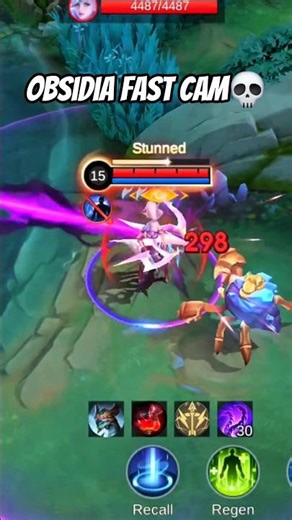 Obsidia Fast Cam Effects in MLBB 🔥 | Coolest New Hero Animation!
