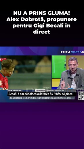 Alex Dobrotă, propunere pentru Gigi Becali în direct!