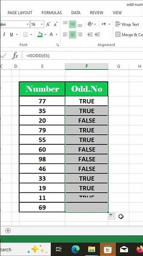 Find Odd Numbers in Excel 🔢📊