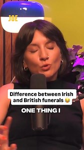 Aoife spoke about coming home for her mother's funeral and the difference between Irish and British funerals 👀 #Irish #Funerals #Funny #YMBJ #Dublin | JOE.ie