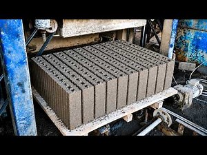 How Hollow Concrete Blocks Are Made | Amazing Manufacturing Process
