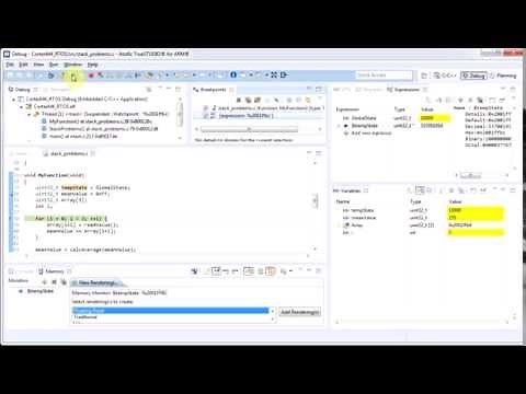 Using watchpoints in Atollic TrueSTUDIO