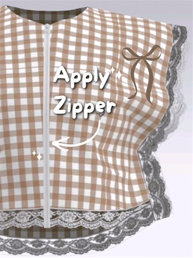 Cara Mudah Membuat Ritsleting pada Pola Digital