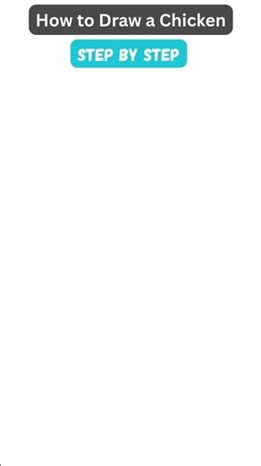 How to Draw a Chicken 🐔 Simple Method #howtodraw