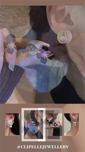 No holes needed. No pain. Just stunning clip-on earrings you'll actually want to wear.#cliponearring