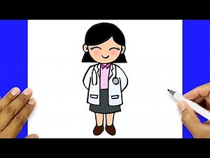 How To Make A Doctor | Doctor Drawing Simple Easy