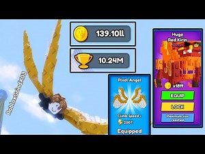 WINGS UNLOCKED?! Pixel Angel Looks INSANE! (Climb and Jump Tower)