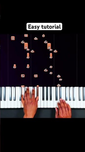 Easy version of corpse bride on piano #pianosoinapp #pianotutorial